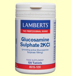 Sulfato de Glucosamina 2KCl - Lamberts - 120 tabletas