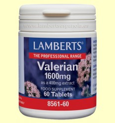 Valeriana 1.600 mg - Lamberts - 60 tabletas