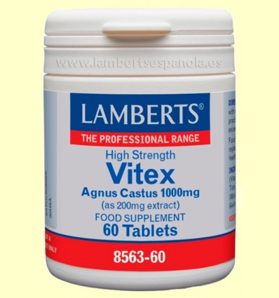 Vitex Agnus Castus 1000 mg - Lamberts - 60 tabletas