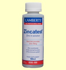 Zincatest - Sulfato de Zinc en Solución - Lamberts - 100 ml