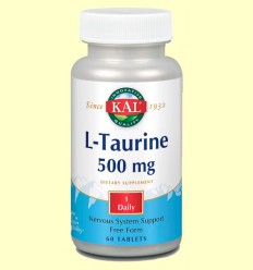 L-Taurina 500 mg - Laboratorios Kal - 60 comprimidos