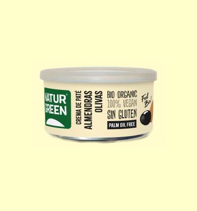 Paté de Almendra y Olivas Bio - NaturGreen - 130 gramos