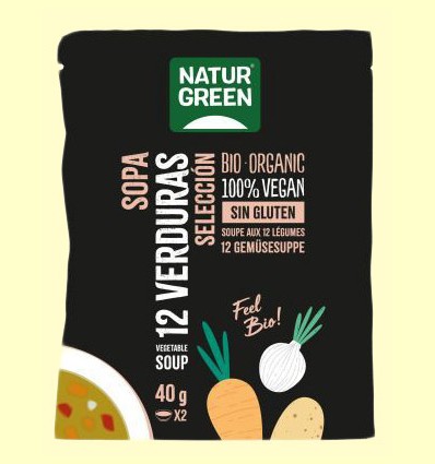 Sopa de 12 Verduras Selección Bio - NaturGreen - 40 gramos