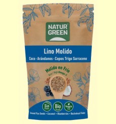 Semillas de Lino con Trigo Sarraceno, Coco y Blueberry Bio - NaturGreen - 225 gramos