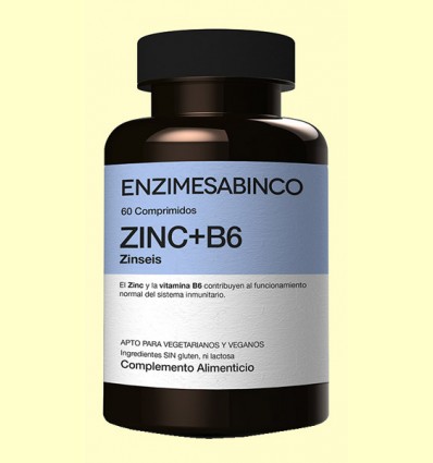 Zinseis - Zinc y Vitamina B6 - Enzime Sabinco - 60 comprimidos