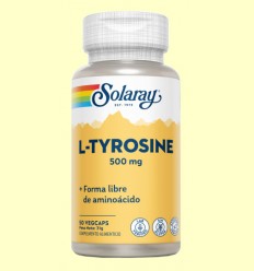 L-Tyrosine 500 mg - Solaray - 50 cápsulas