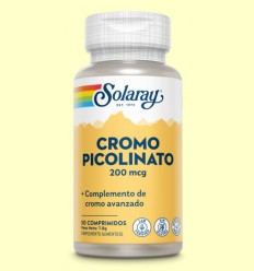 Picolinato de Cromo - Chromium Picolinate 200 - Solaray - 50 tabletas