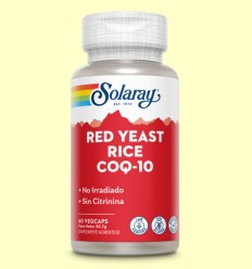 Red Yeast Rice Plus CoQ10 - Coenzima Q-10 - Solaray - 60 cápsulas vegetales