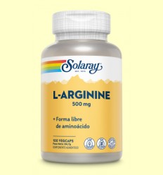 L-Arginina - L-Arginine 500 mg - Solaray - 100 cápsulas