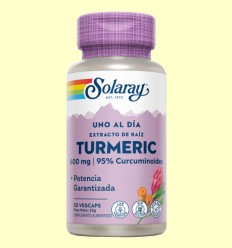 Turmeric - Cúrcuma - Solaray - 30 cápsulas