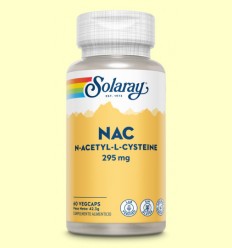 NAC N-Acetil-Cisteina 295 mg - Antioxidante - Solaray - 60 cápsulas