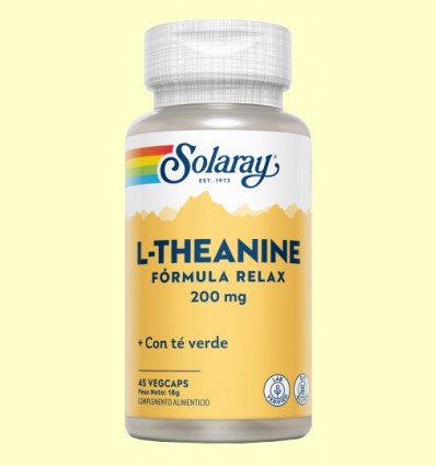 L-Theanine 200 mg - Teanina - Solaray - 45 cápsulas 