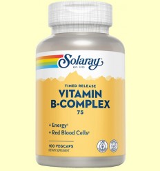 B-Complex 75 - Solaray - 100 cápsulas