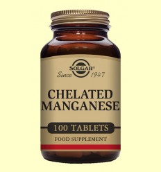 Manganeso Quelado - Solgar - 100 comprimidos