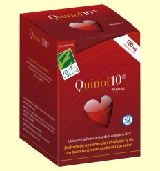 Quinol10 100 mg - Coenzima Q-10 - 100% Natural - 90 perlas