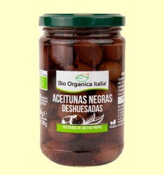 Aceitunas Negras Deshuesadas - Bio Organica Italia - 280 gramos