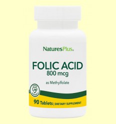 Ácido Fólico - Vitamina B9 - Natures Plus - 90 comprimidos