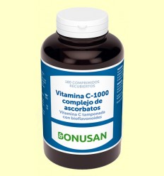 Vitamina C 1000 Complejo de Ascorbatos - Bonusan - 180 comprimidos