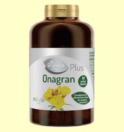 Onagran - Aceite de Onagra - El Granero - 400 + 50 perlas