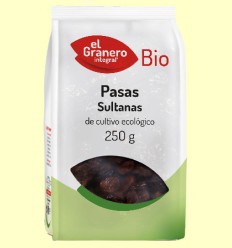 Pasas Sultanas Bio - El Granero - 250 gramos