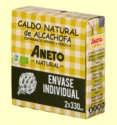 Caldo Natural de Alcachofa - Aneto - 2 unidades x 330 ml