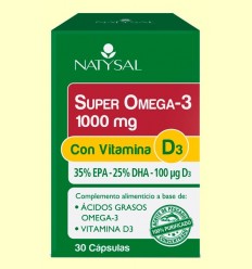 Super Omega-3 1000 mg - Natysal - 30 cápsulas