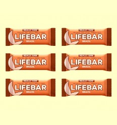 Lifebar Nueces de brasil Bio - Lifefood - Pack 6 x 47 gramos