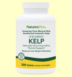 Yodo - Algas Kelp - Natures Plus - 300 comprimidos
