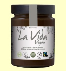 Crema de Chocolate Negro Bio - La Vida Vegan - 270 gramos