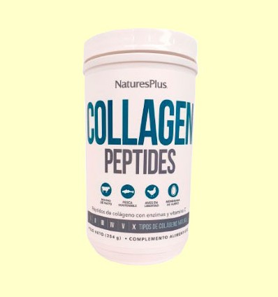 Collagen Peptides - Péptidos de Colágeno - Natures Plus - 254 gramos 