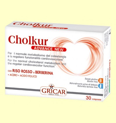 Cholkur Advance New - Colesterol - Gricar - 30 cápsulas