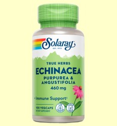 Echinacea Angustifolia y Purpurea 460 mg - Solaray - 100 cápsulas