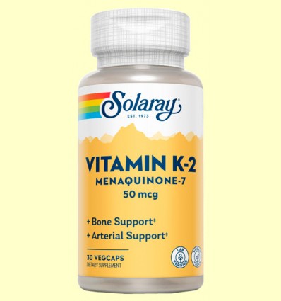 Vitamina K2 - Solaray - 30 cápsulas