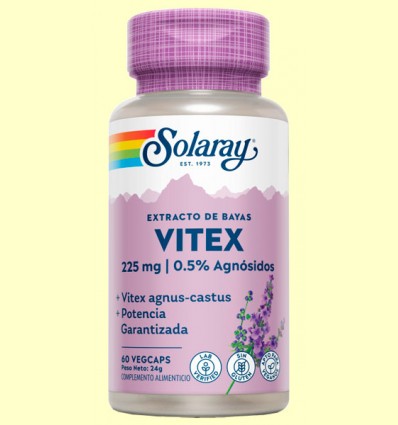 Vitex - Sauzgatillo - Solaray - 60 cápsulas