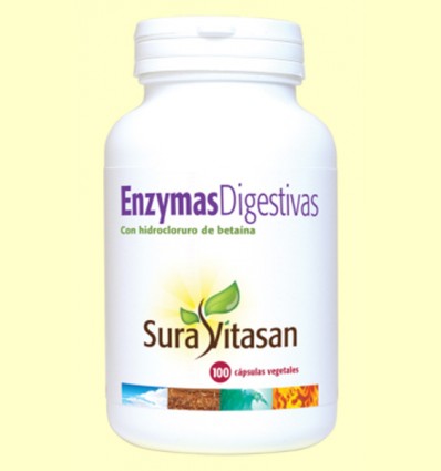 Enzymas Digestivas - Sura Vitasan - 100 cápsulas 