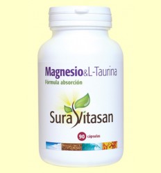 Magnesio - L-Taurina - Sura Vitasan - 90 cápsulas