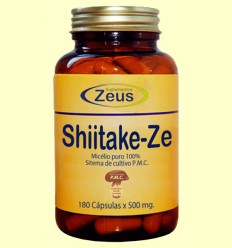 Shiitake Ze - Colesterol - Zeus Suplementos - 180 cápsulas