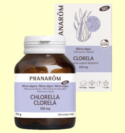Chlorella 500 mg - Pranarom - 150 comprimidos