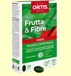 Frutas y Fibras Forte Tránsito Intestinal - Ortis Laboratorios - 24 comprimidos