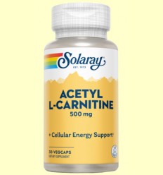 Acetyl L-Carnitine 500 mg - Solaray - 30 cápsulas
