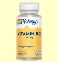 Vitamina B2 - Solaray - 100 cápsulas