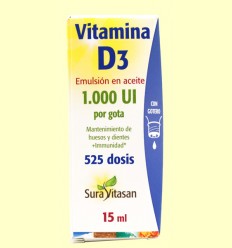 Vitamina D3 1.000 UI Líquida - Sura Vitasan - 15 ml