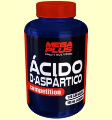 Ácido D-Aspártico - Mega Plus - 120 cápsulas