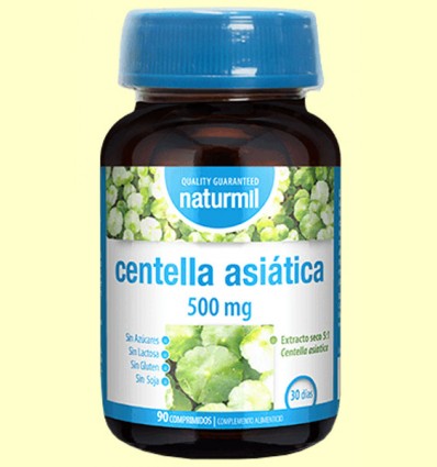 Centella Asiática 500 mg - Naturmil - 90 comprimidos