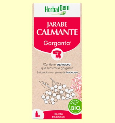 Jarabe Calmante Garganta Bio - HerbalGem - 150 ml