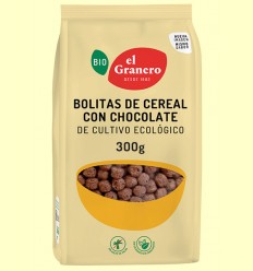 Bolitas de Cereales con Chocolate Bio - El Granero - 300 gramos