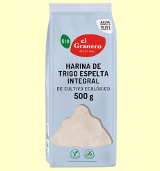 Harina de Trigo Espelta Integral Bio - El Granero - 500 gramos