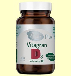 Vitagran D3 Vitamina D 4000 Ui - El Granero - 100 cápsulas 