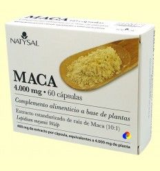 Maca 4.000 mg Extracto - Natysal - 60 cápsulas