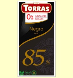 Chocolate Negro 85% Cacao - Torras - 75 gramos